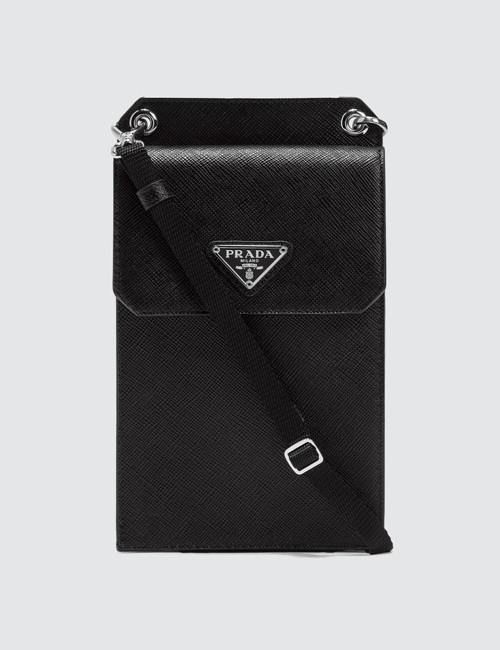 Prada - Prada Saffiano Leather Cellphone Case | HBX - Globally Curated  Fashion and Lifestyle by Hypebeast