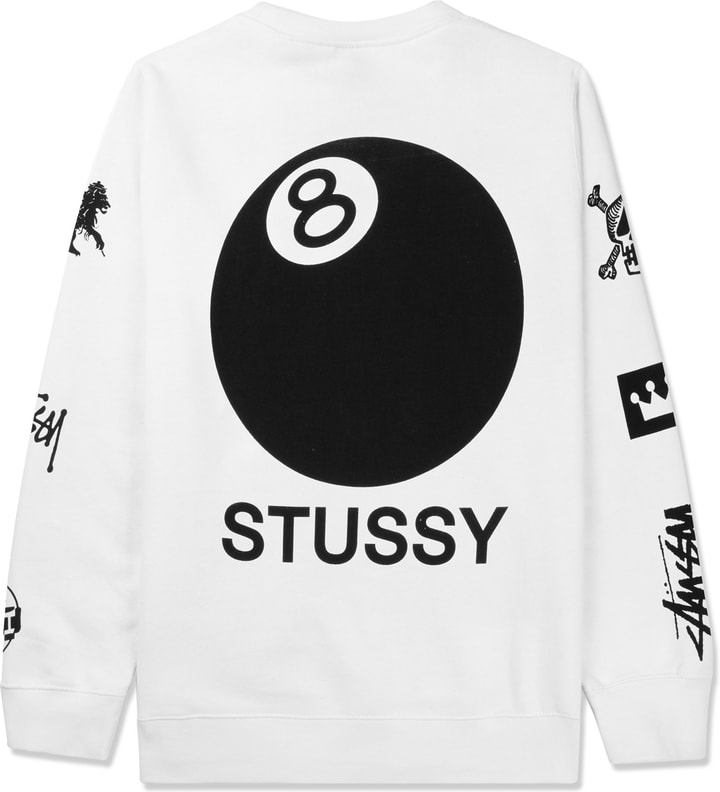 White Crown Collage Crewneck Sweater Placeholder Image