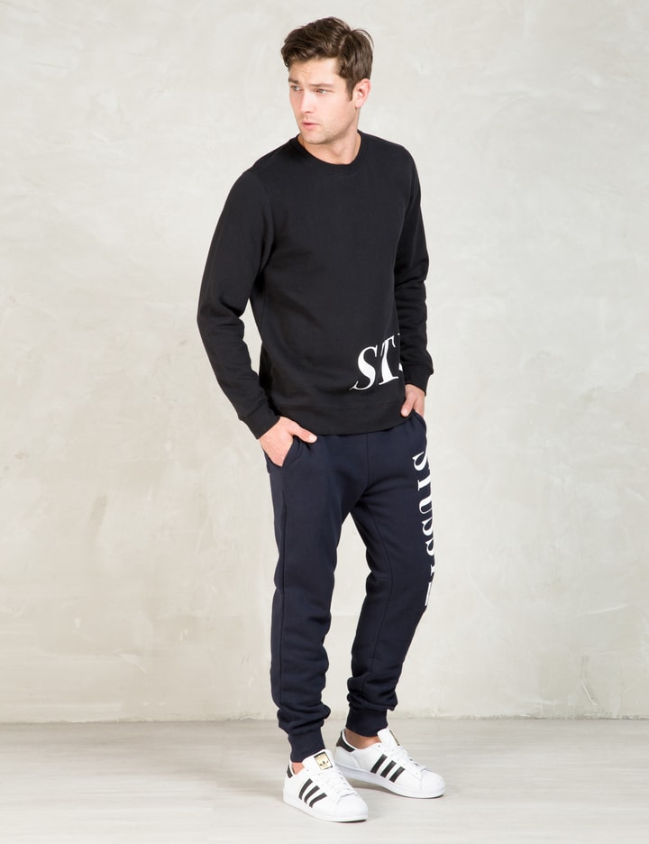 Navy Stussy Vibe Sweatpants Placeholder Image