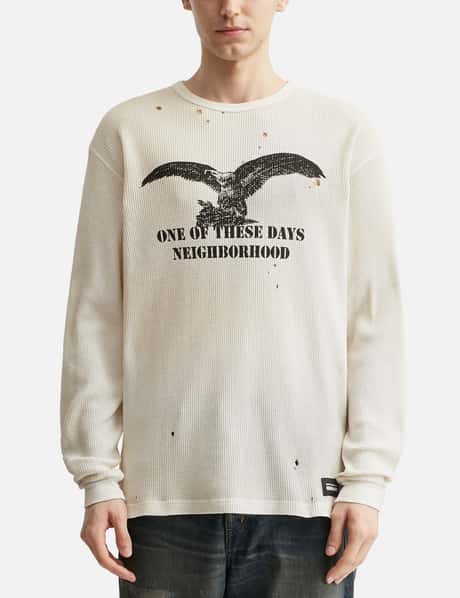 NH X OOTD . Waffle Fabric Crewneck Long Sleeve view 10