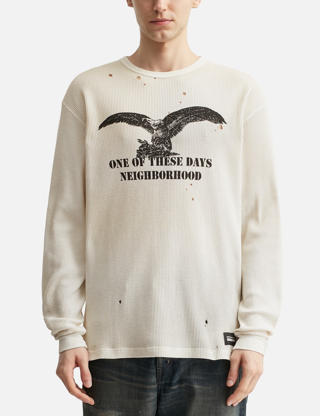 NH X OOTD . Waffle Fabric Crewneck Long Sleeve view 11