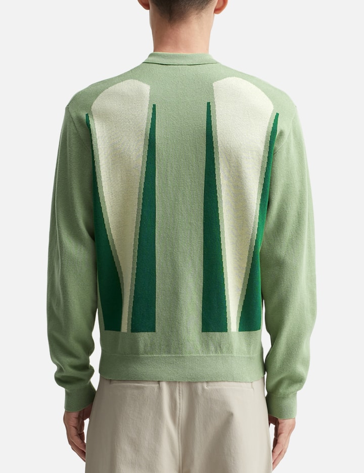 Students Golf Roberts Knit Cardigan In Green