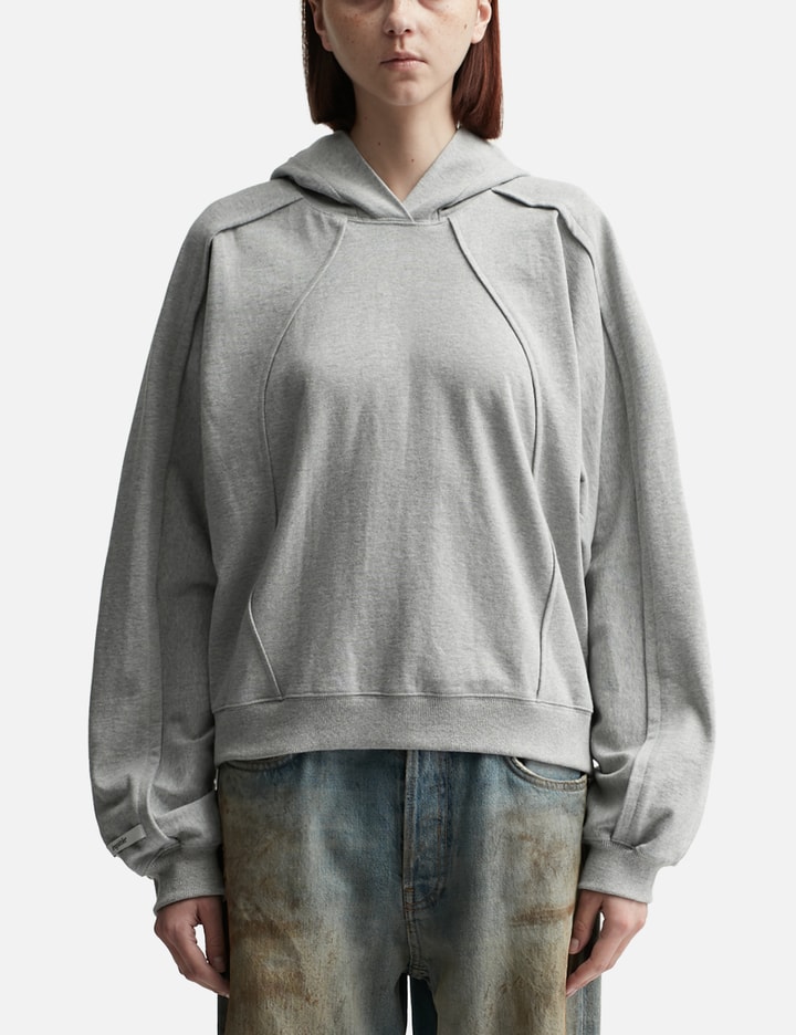 Pin-Tuck Paneled Hoodie Placeholder Image