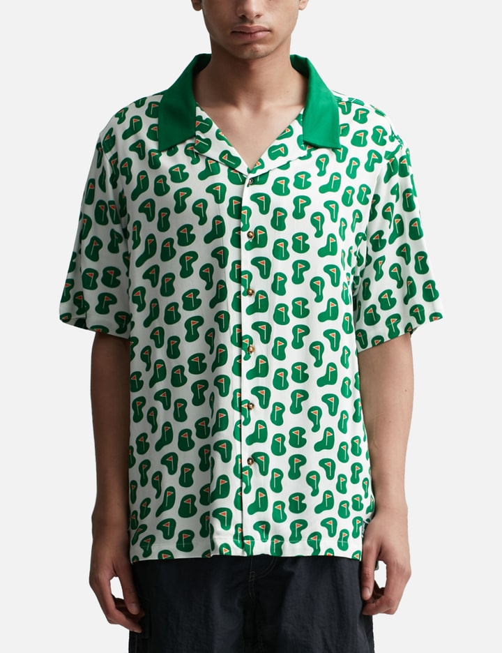 ALL OVER THE FLAG BUTTON-UP Placeholder Image