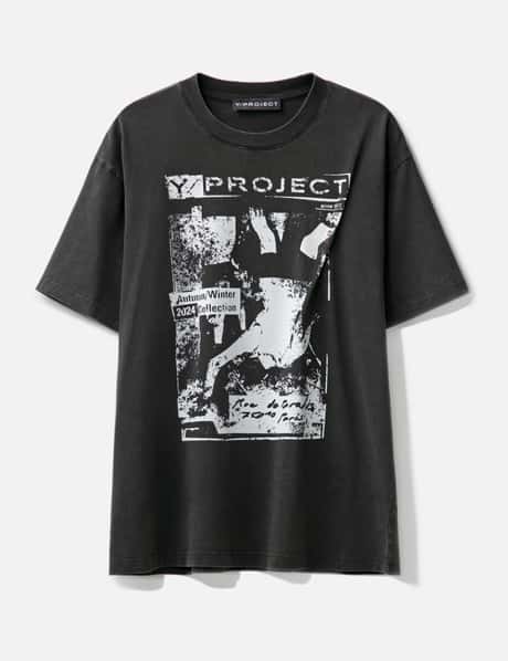 Y/PROJECT Rock Band Print Pinched Logo T-shirt