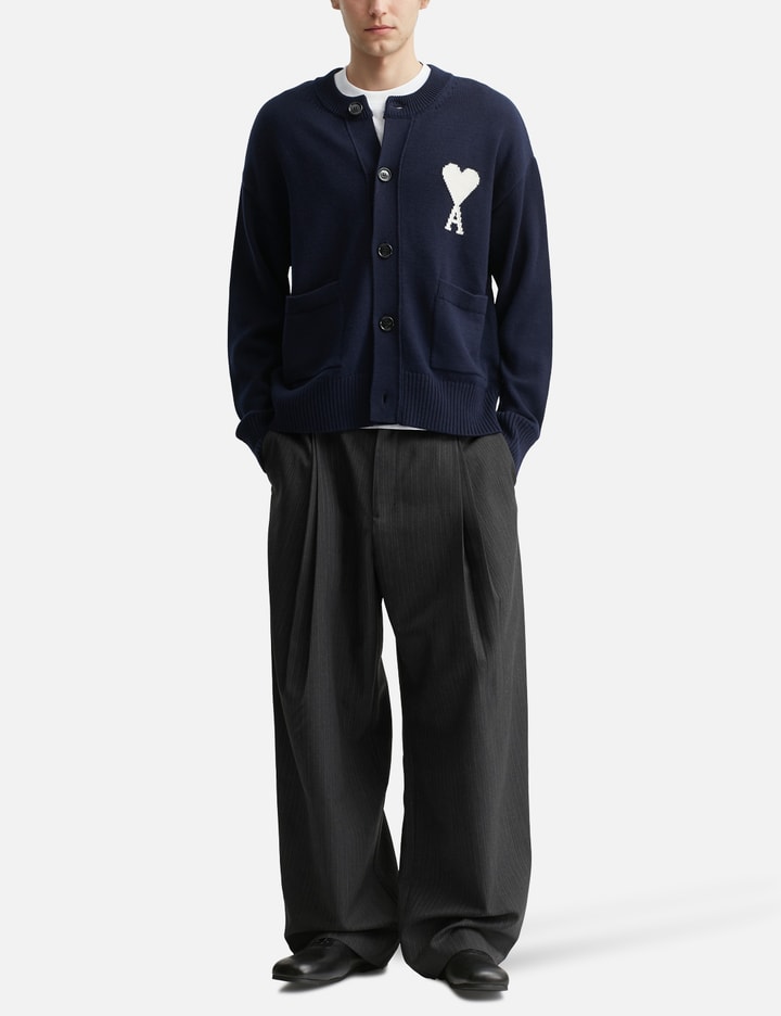 アミ パリス Crewneck Ami De Coeur Cardigan