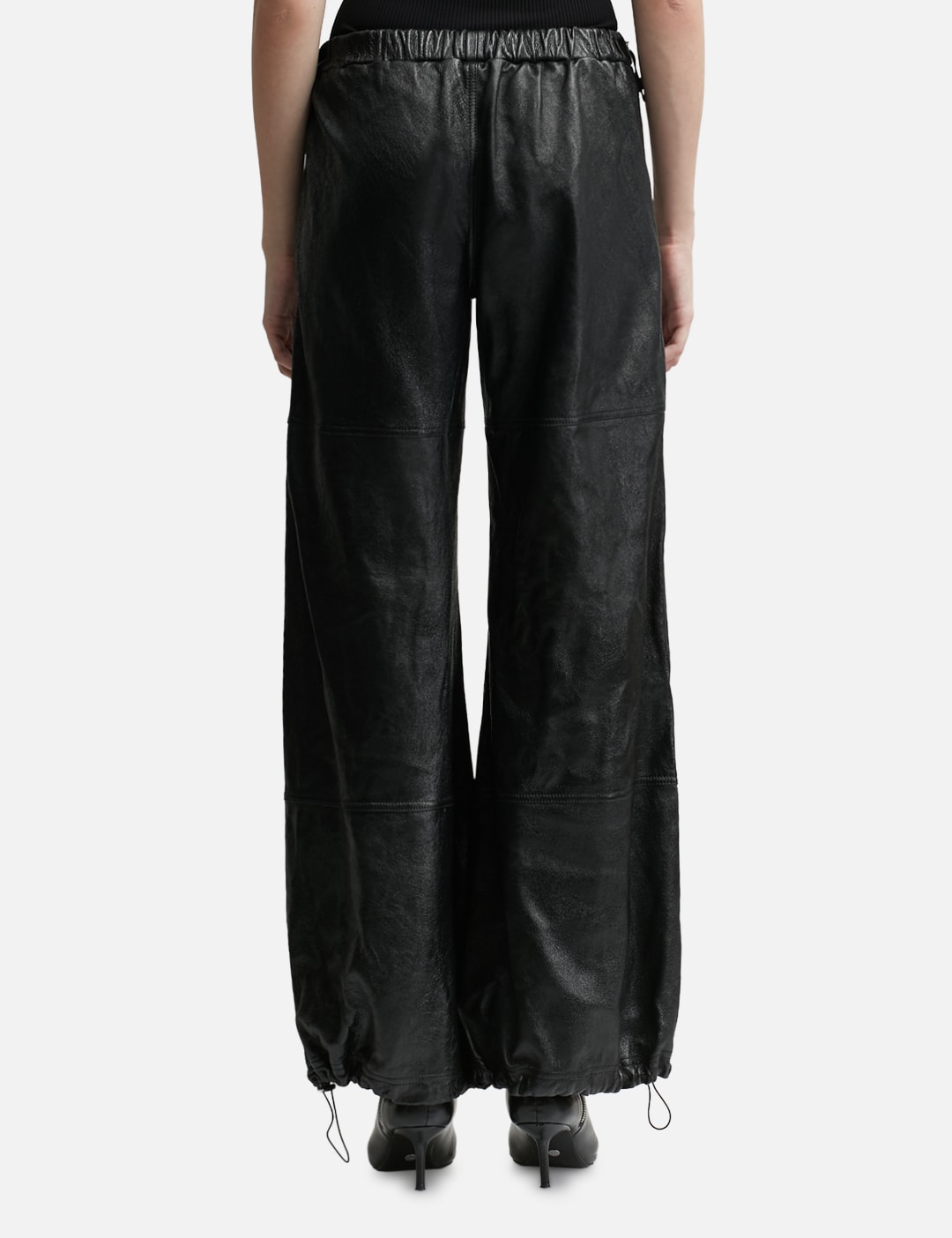 WET LEATHER CARGO PANTS view 15