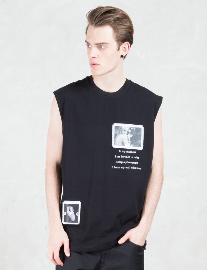 Back Logo Print And Patches Tank Top Placeholder Image