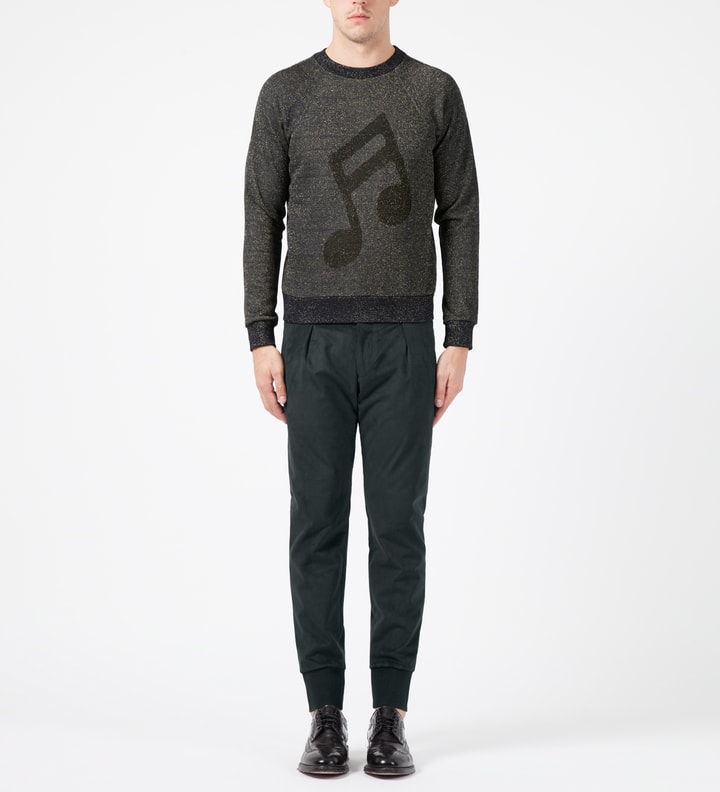 Grey Music Note Print Sweater Placeholder Image