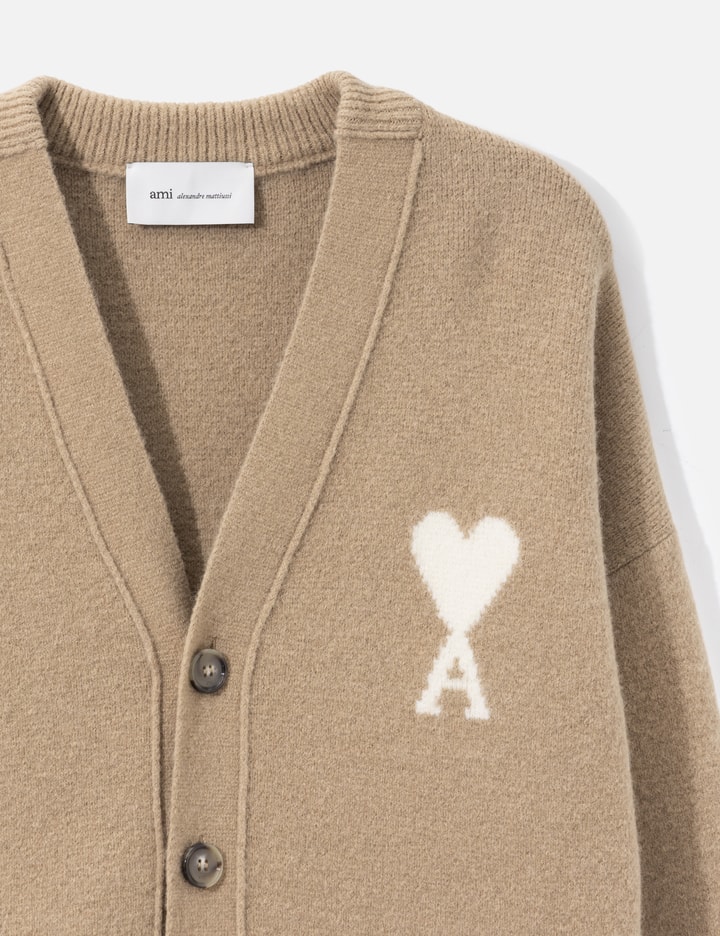 Ami Alpaca Cardigan With Ami De Coeur