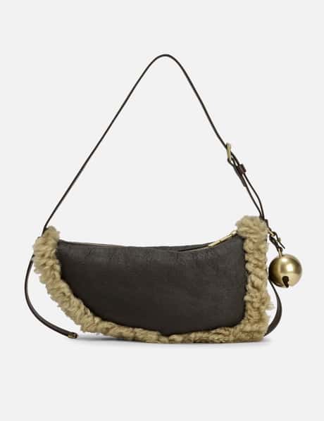 Small Shield Shearling Bag view 10