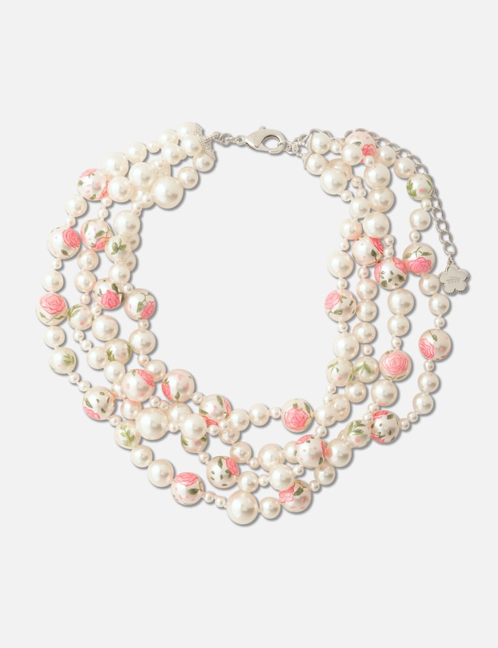 YVMIN SHUSHU/TONG × YVMIN Painted Pearl Layered Necklace