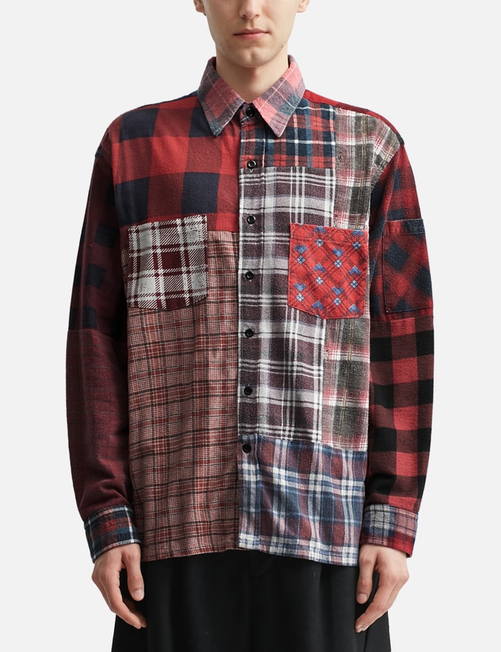 Straight Hem Flannel Shirt Placeholder Image