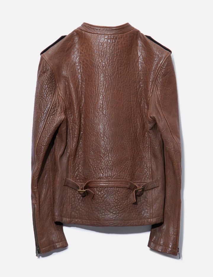 Dolce & Gabbana Buttoned Leather Blazer Placeholder Image