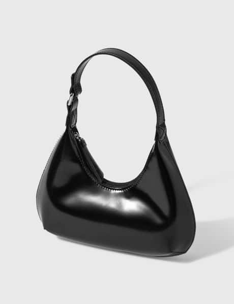 BY FAR - Baby Amber Black Semi Patent Leather Bag | HBX - ハイプ 