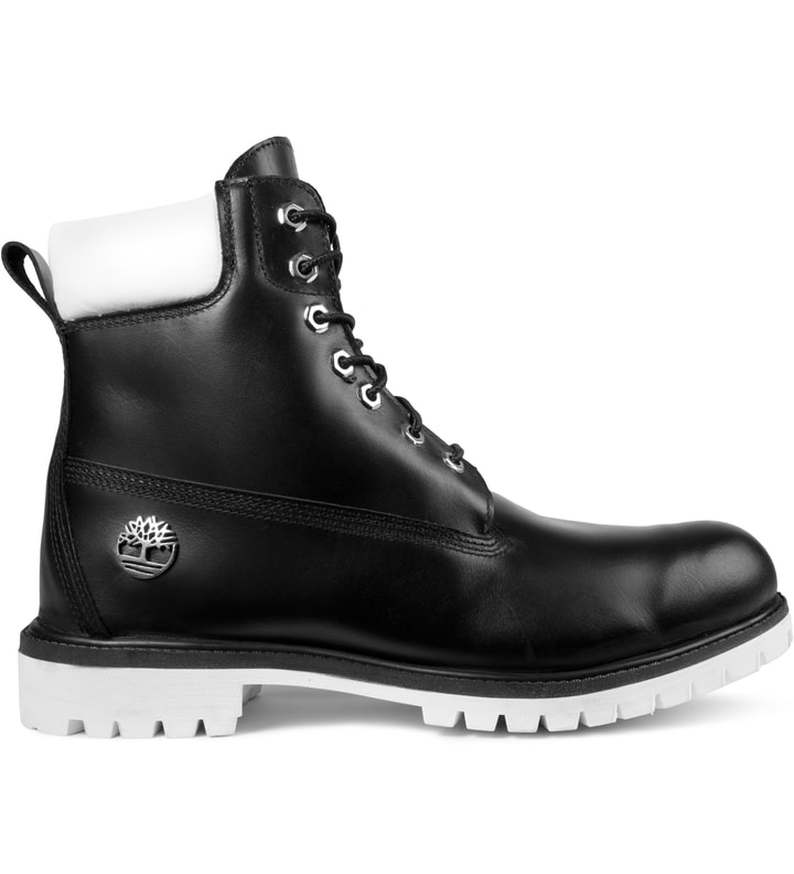 Black Timberland X Stussy Leather 6" Zip Boots Placeholder Image
