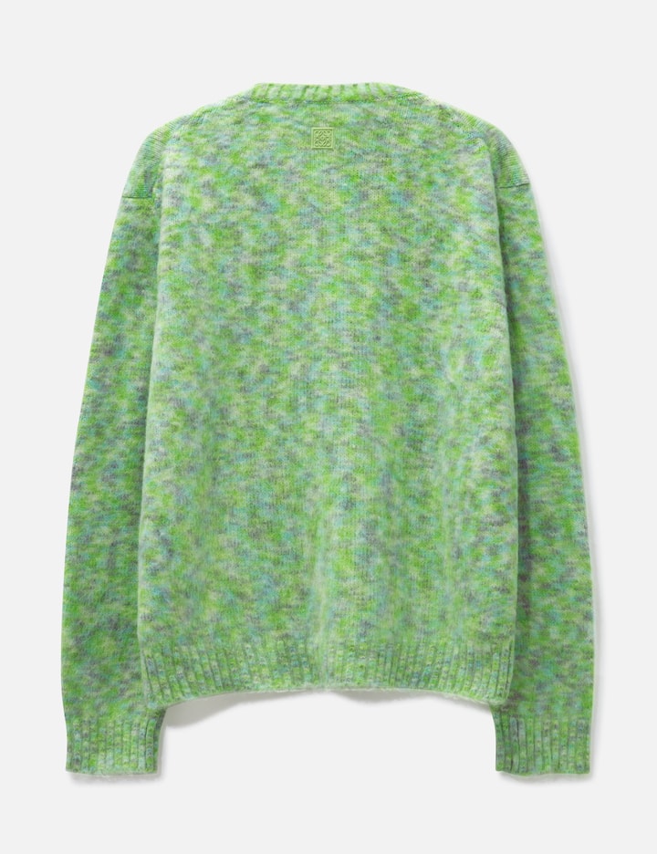 Shop Loewe Wool Blend Sweater In Green
