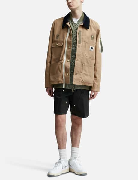 Sacai - Sacai X Carhartt WIP キャンバス × MA-1 ジャケット ミシガン  