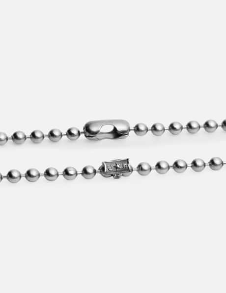 Stainless Ball Chain Necklace 28" view 6