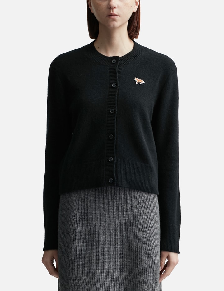 MAISON KITSUNÉ BABY FOX PATCH FITTED CARDIGAN