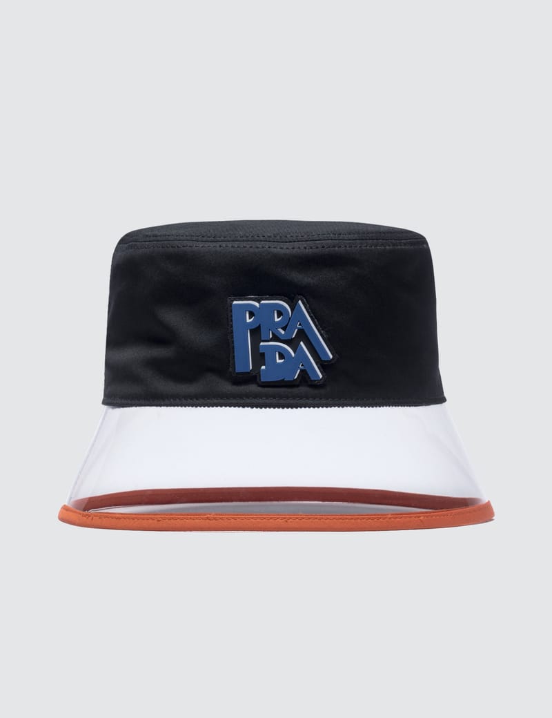 prada pvc bucket hat