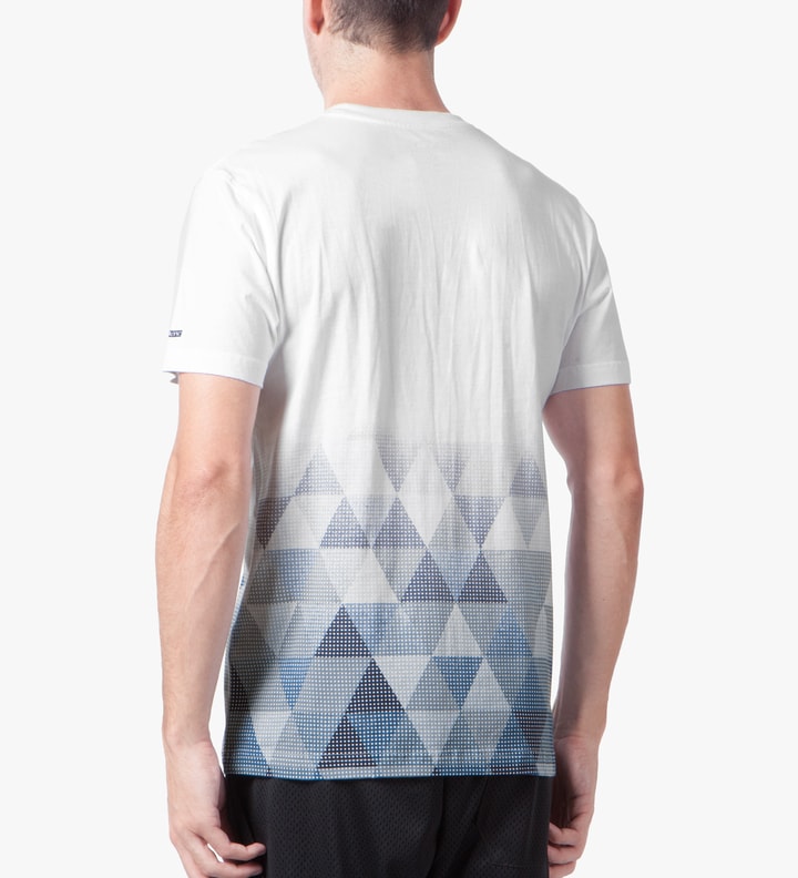 White/Navy Fractal Pigeon T-Shirt Placeholder Image