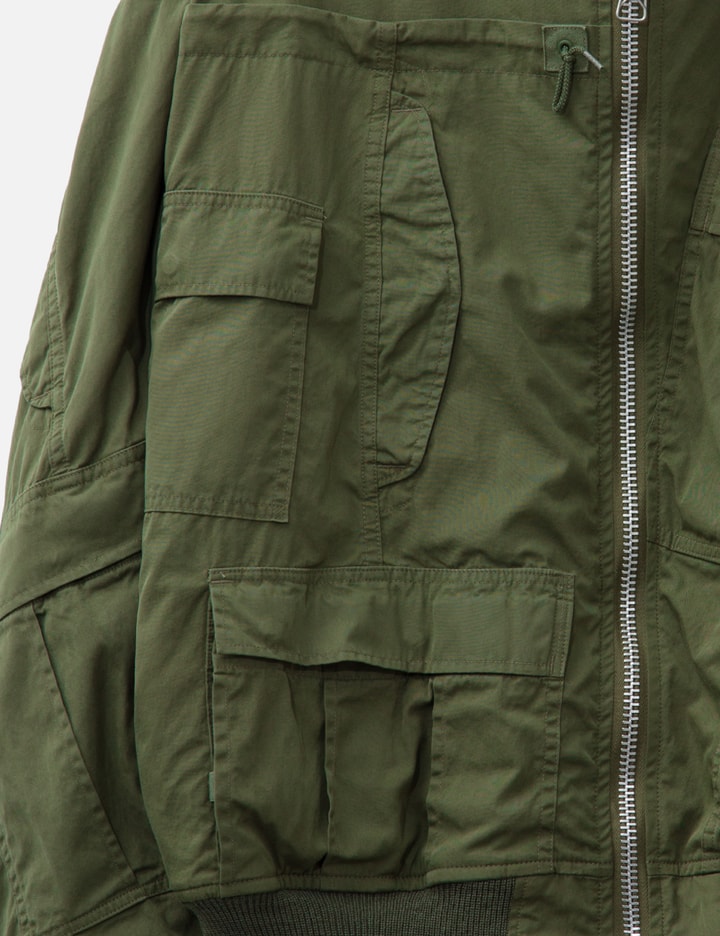 Junya Watanabe Man x Rebuild By Needles Cotton Nylon Oxford Reversible Bomber Jacket Placeholder Image
