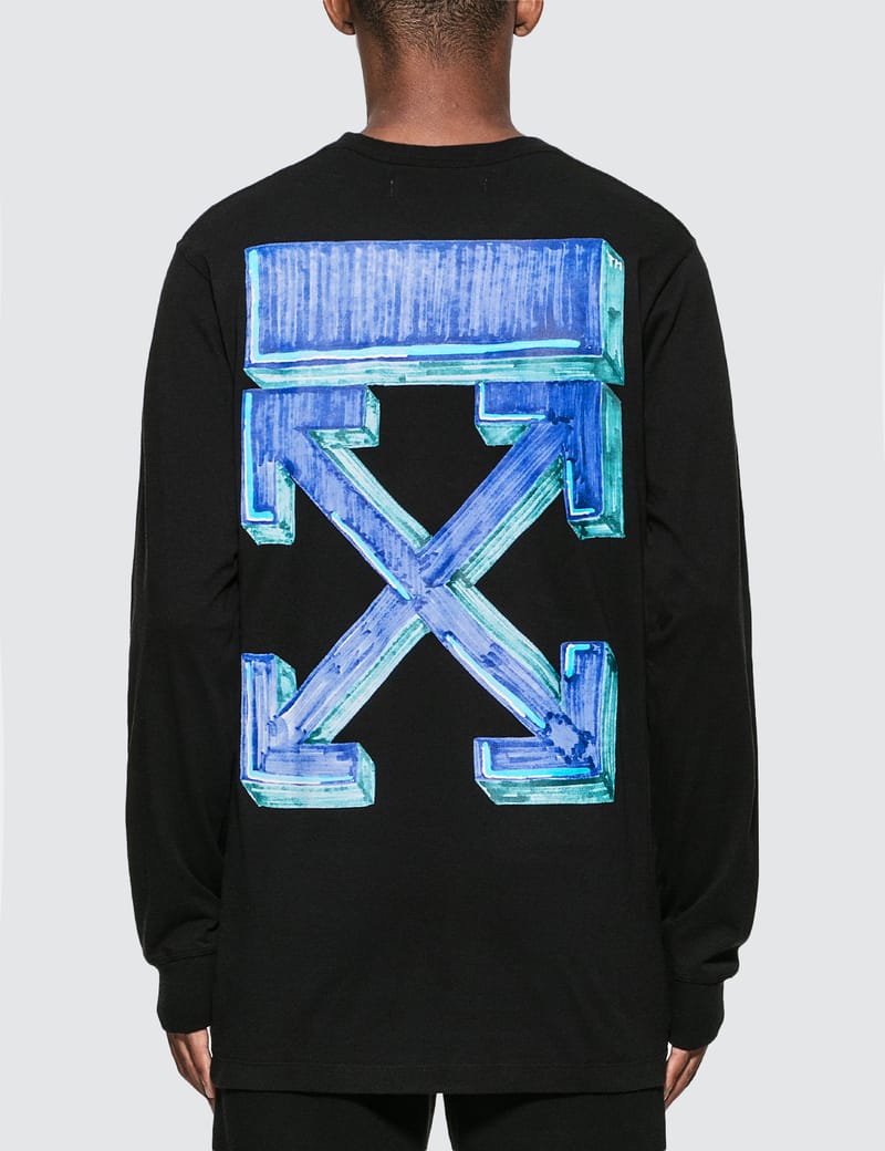 Off-White™ - Marker Arrow Long Sleeve T-Shirt | HBX - Globally Curated  Fashion and Lifestyle by Hypebeast