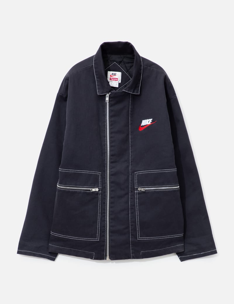nike supreme jacket black