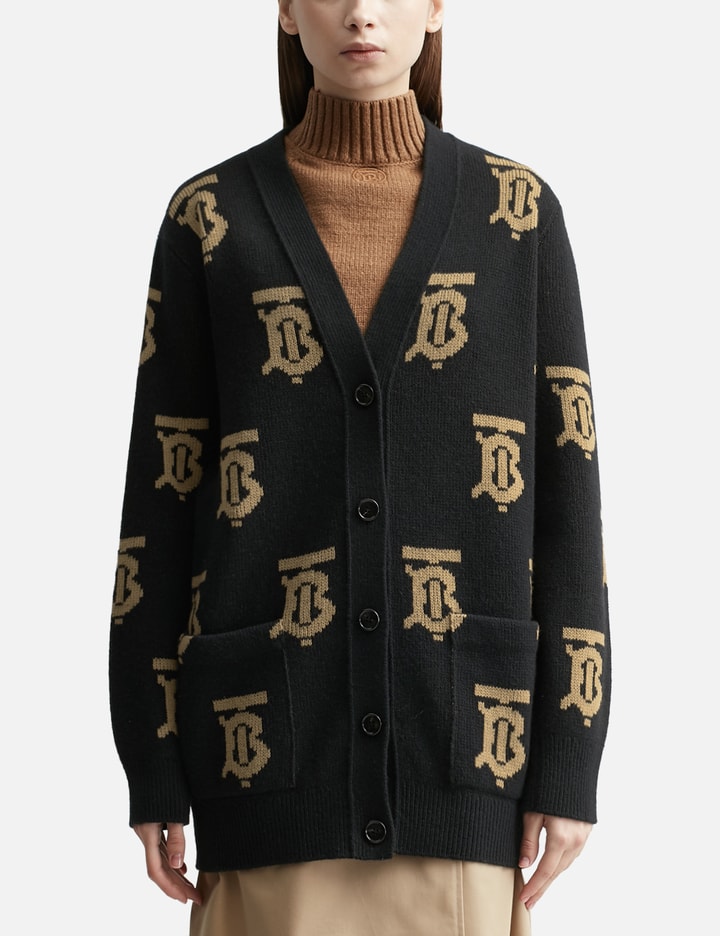 Lauren Ralph Lauren Women's Monogram Jacquard Cardigan Sweater