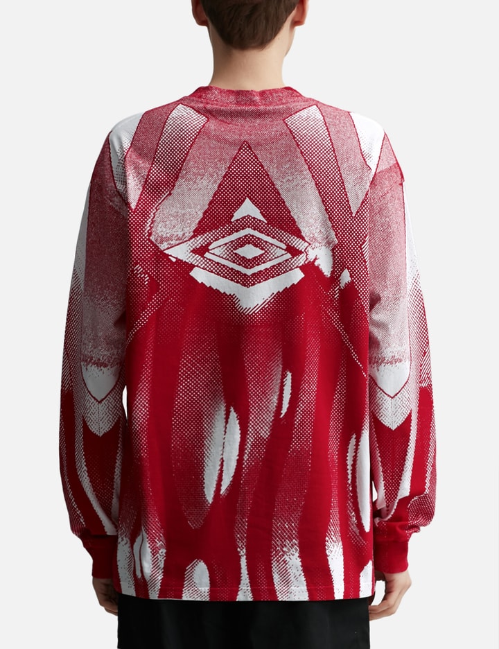Shop Umbro Warm Up Long Sleeve In Red
