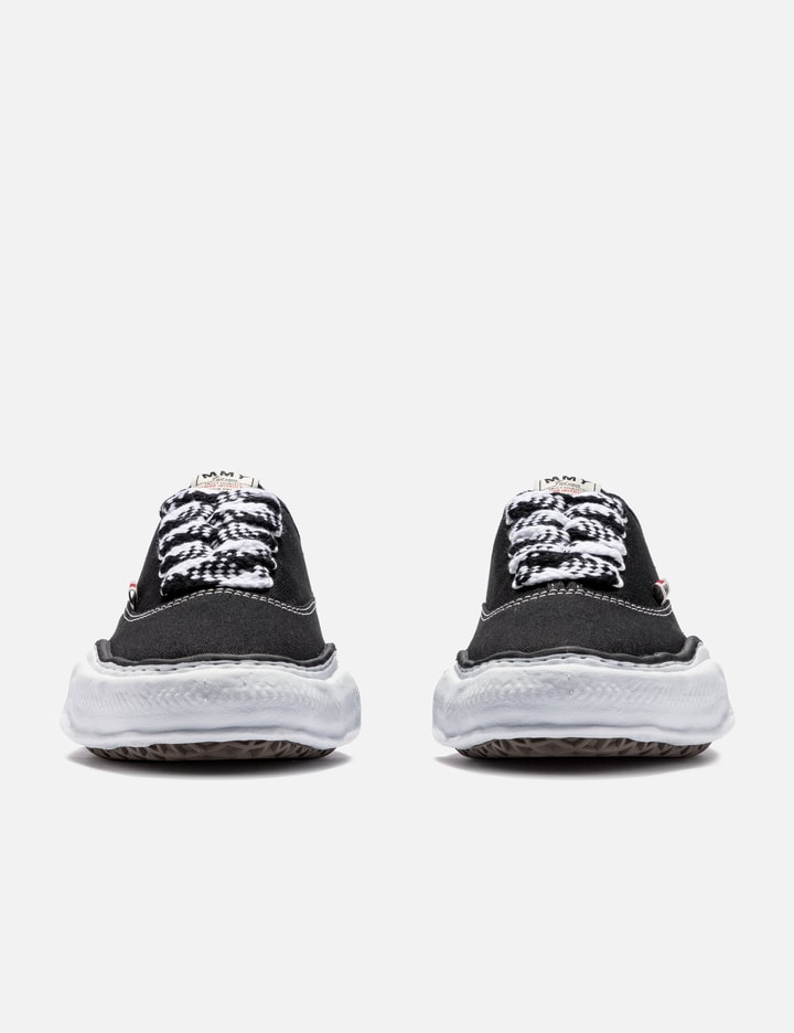 Shop Miharayasuhiro Baker Og Sole Canvas Combination Color Low-top Sneaker In Black