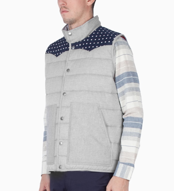 Jiberish Grey Polka Vest