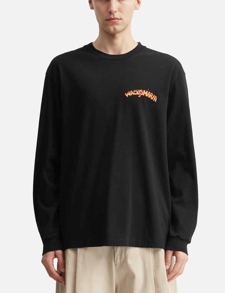 WACKO MARIA Tim Lehi / Washed Heavy Weight Crewneck Long Sleeves T-Shirt