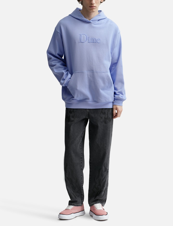 Shop Dime Classic Chenille Logo Hoodie In Blue