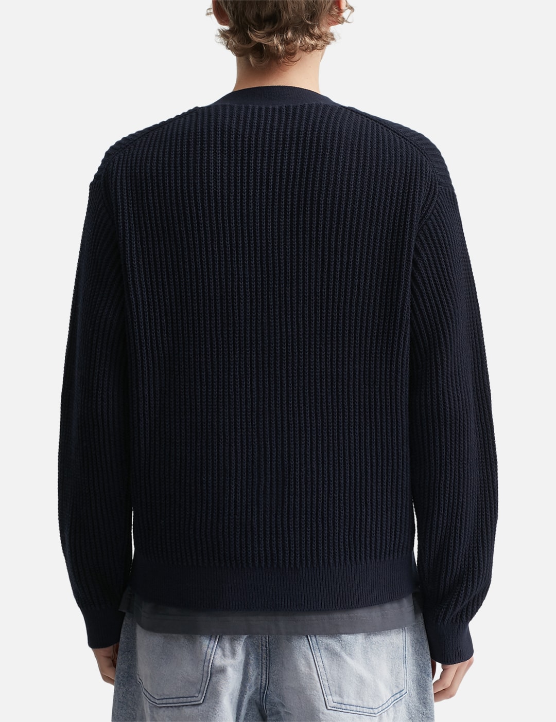 Fox Head Cotton Ribbed Cardigan view 13