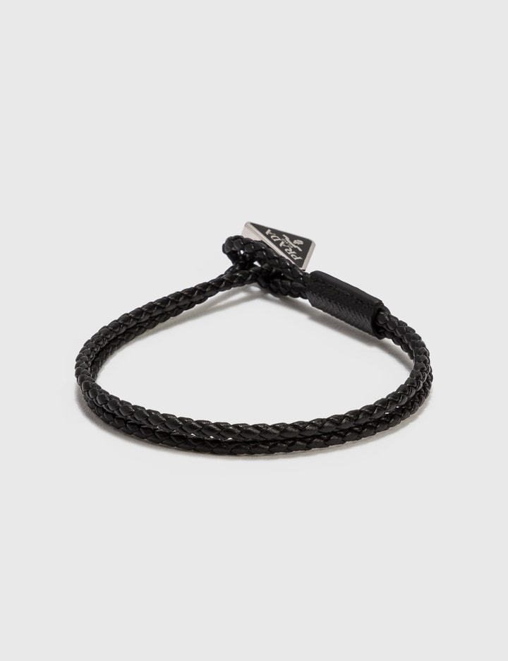Prada Logo Link Braided Bracelet Placeholder Image