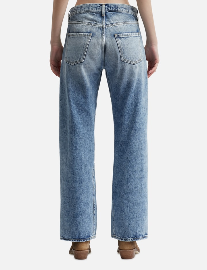 Straight Jeans With Contrasted Pockets Placeholder Image