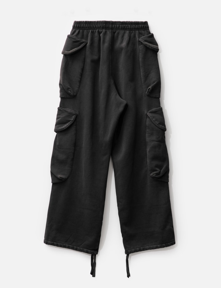 Entire Studios Gocar Pocketed Regular-fit Wide-leg Cotton-blend Cargo Trousers In Black