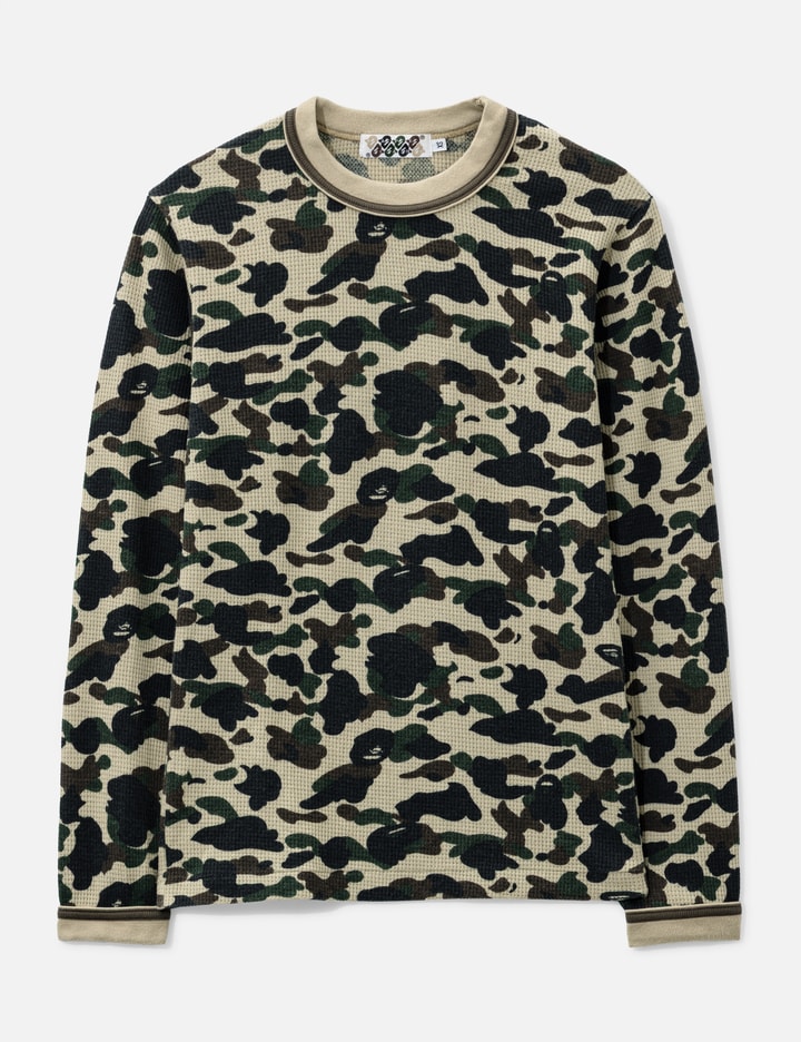 Camo Monogram Waffle Long Top