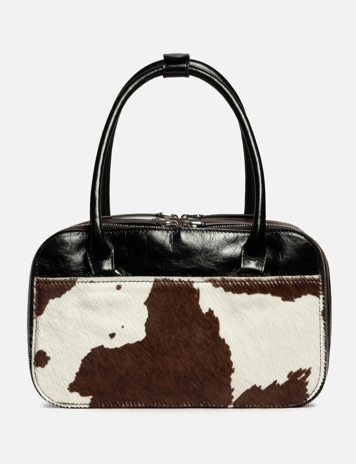 Marni Cow Print Leather Small Boxyne Bag