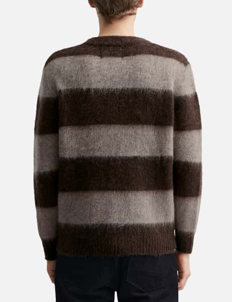 Wool Mohair Striped Knit Sweater view 12