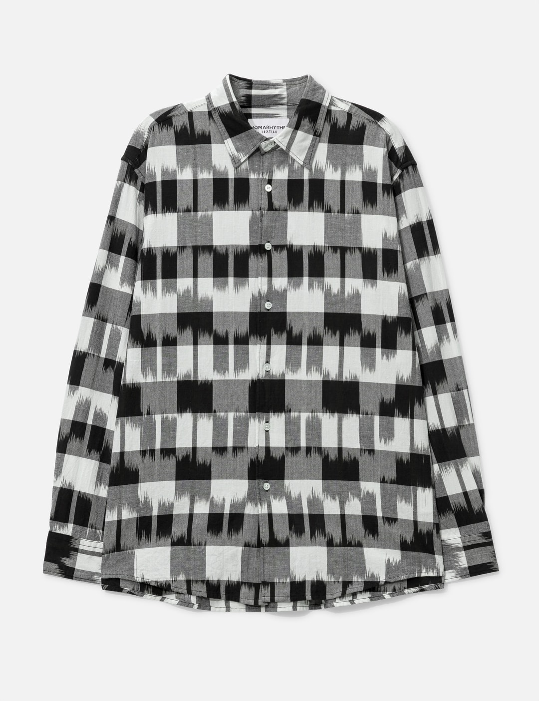 Ikat Check Regular Collar Shirt view 7