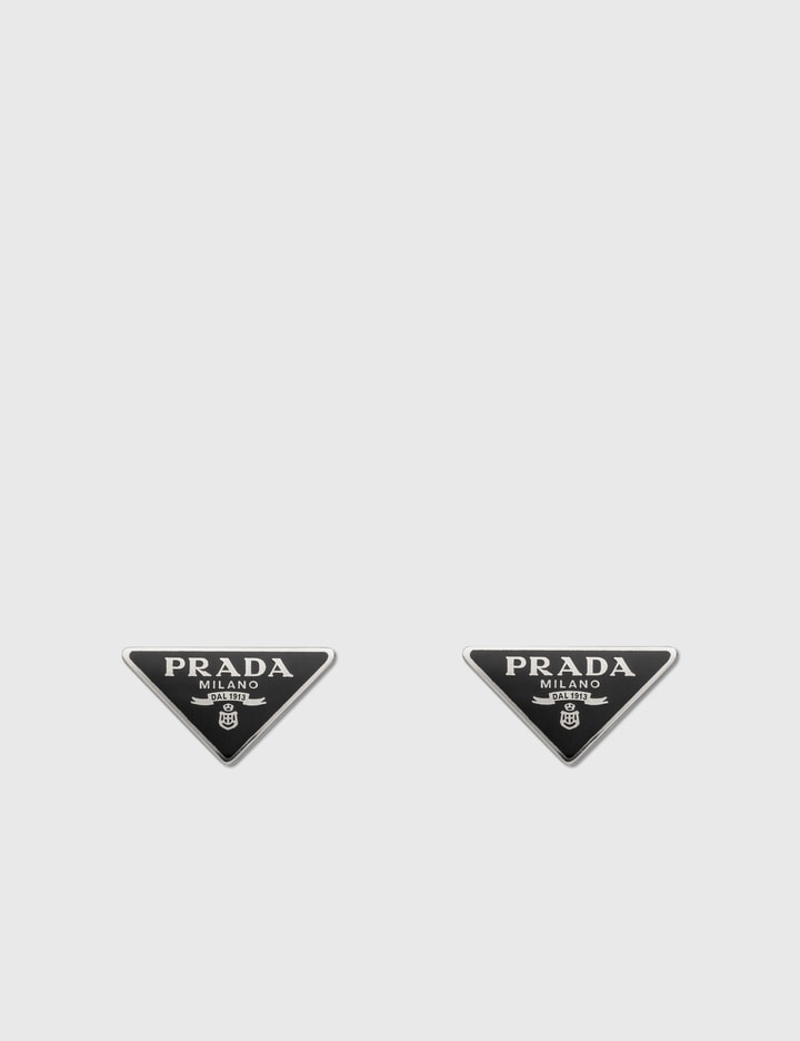 Prada - Prada Symbol Earrings  HBX - Globally Curated Fashion and  Lifestyle by Hypebeast