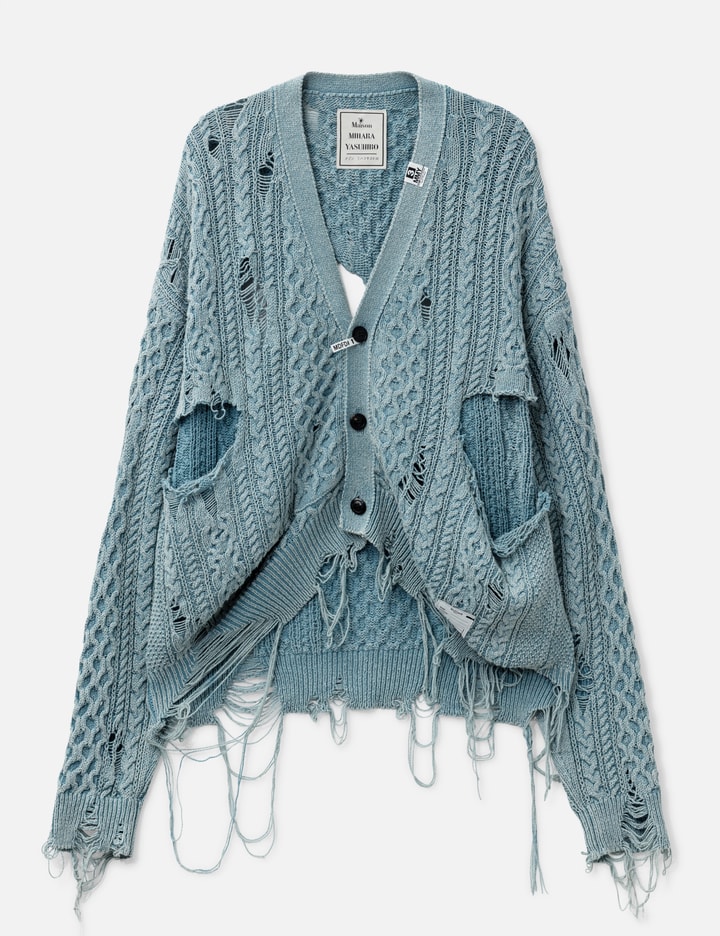 Maison Mihara Yasuhiro Distressed Cardigan