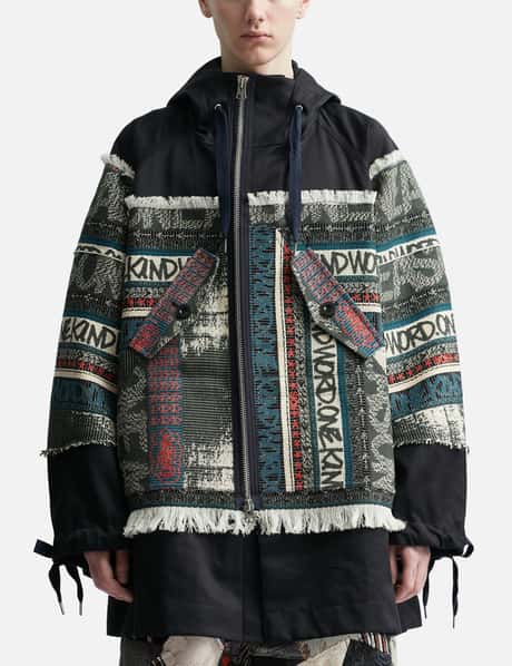 Sacai - エリックヘイズ ジャカード フーデッドブルゾン | HBX