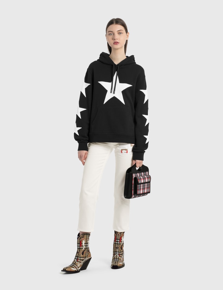 Star Motif Cotton Oversized Hoodie Placeholder Image