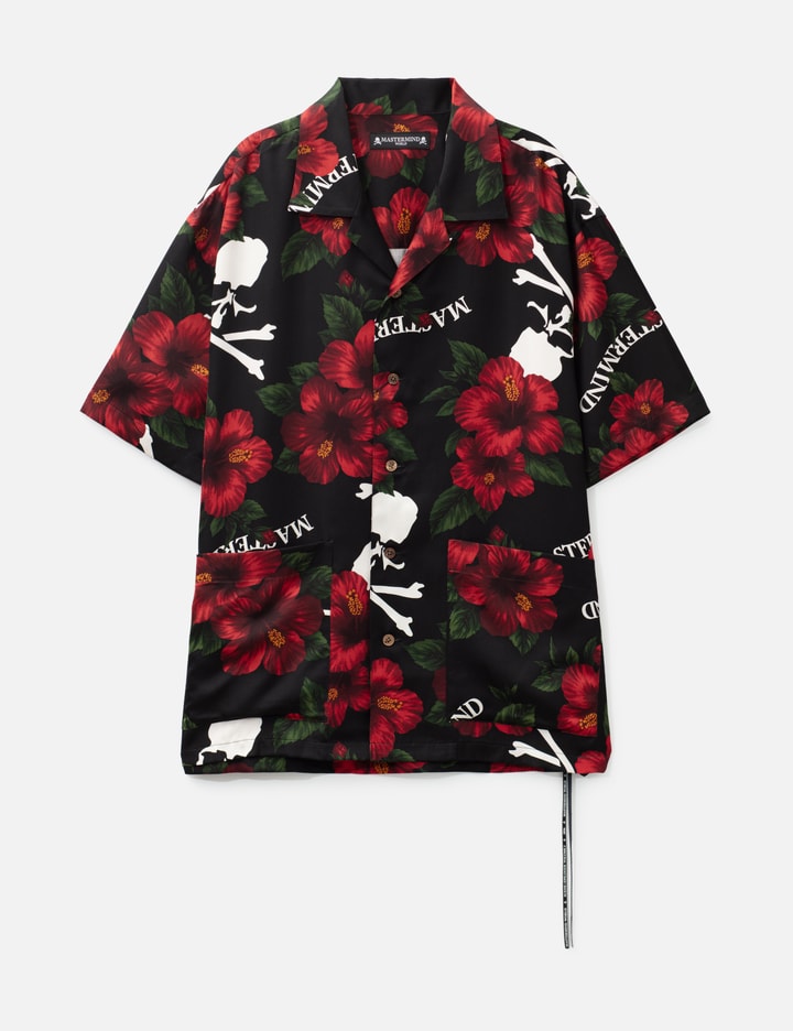 マスターマインド・ワールド Hibiscus Washable Silk SS Shirt