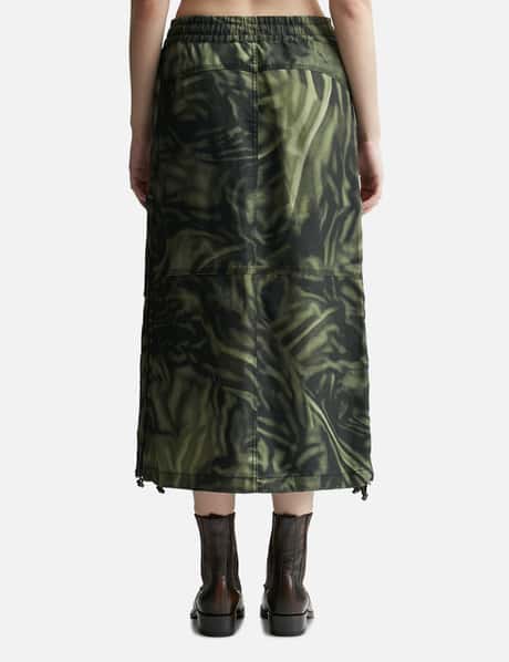 O-MIRTOW PRINTED CARGO SKIRT view 9