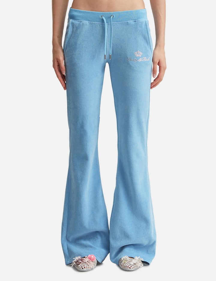 Sporty & Rich Sporty & Rich X Juicy Couture Script Velour Sweatpant